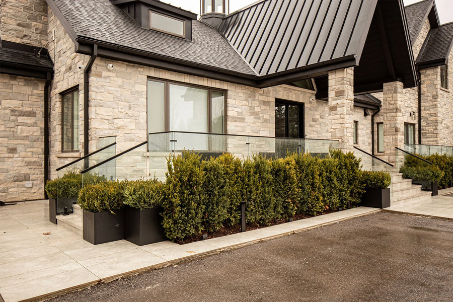 Pro glass fence kit installed